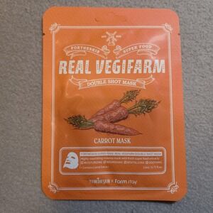 ForTheSkin x Farmstay Real Vegifarm Carrot Double Shot Sheet Mask 22ml K-Beauty